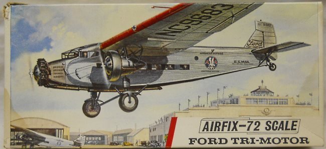 Airfix 1/72 Ford Tri-Motor American Airlines - (Trimotor) Type Three Logo, 489 plastic model kit